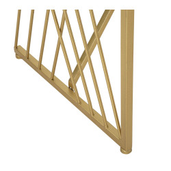 Console Easy – Metallo dorato e piano a specchio 120x40x80 cm