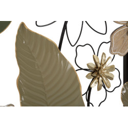 Console Ressort – Metal preto, MDF e vidro multicolorido 108x36,8x80 cm