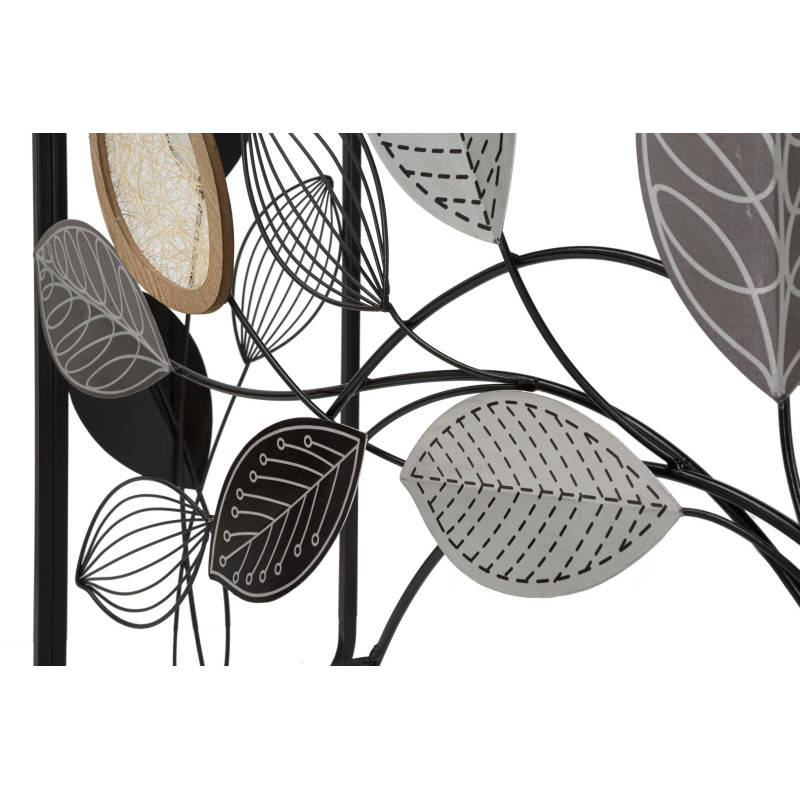 Console Automne – Métal noir, MDF et verre multicolore 108x36,8x80 cm