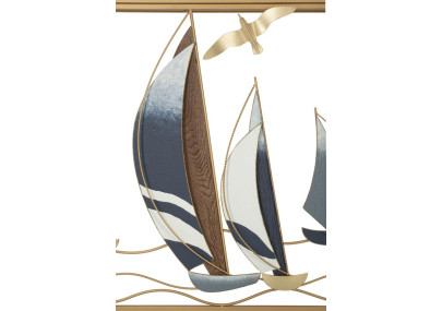 Console Vele – Metal Dourado, MDF e Espelho Multicolorido 108x37x80 cm