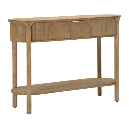 Console Göteborg – Bois de sapin, MDF et métal brun 110x40x80 cm