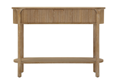 Console Göteborg – Abete, MDF e metallo marrone 110x40x80 cm