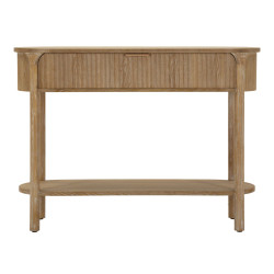 Consola Göteborg – Madera de abeto, MDF y metal marrón 110x40x80 cm