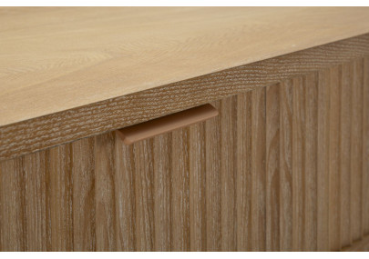 Console Göteborg – Abete, MDF e metallo marrone 110x40x80 cm