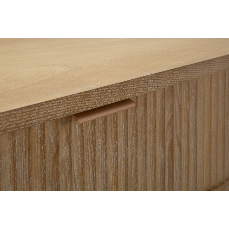 Console Göteborg – Bois de sapin, MDF et métal brun 110x40x80 cm