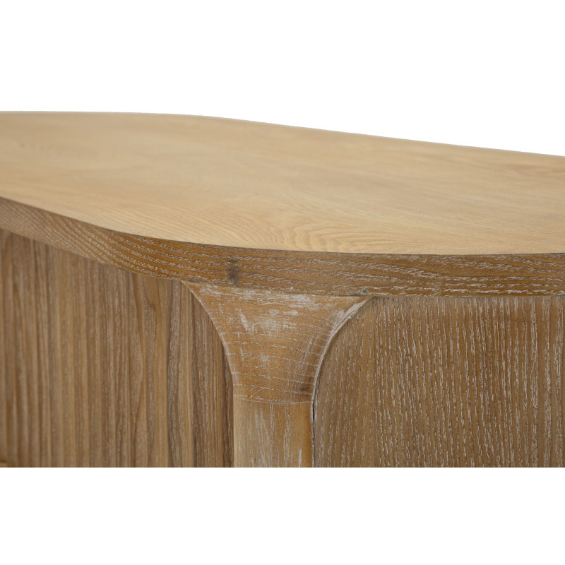 Consola Göteborg – Madera de abeto, MDF y metal marrón 110x40x80 cm