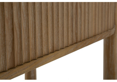 Console Göteborg – Bois de sapin, MDF et métal brun 110x40x80 cm