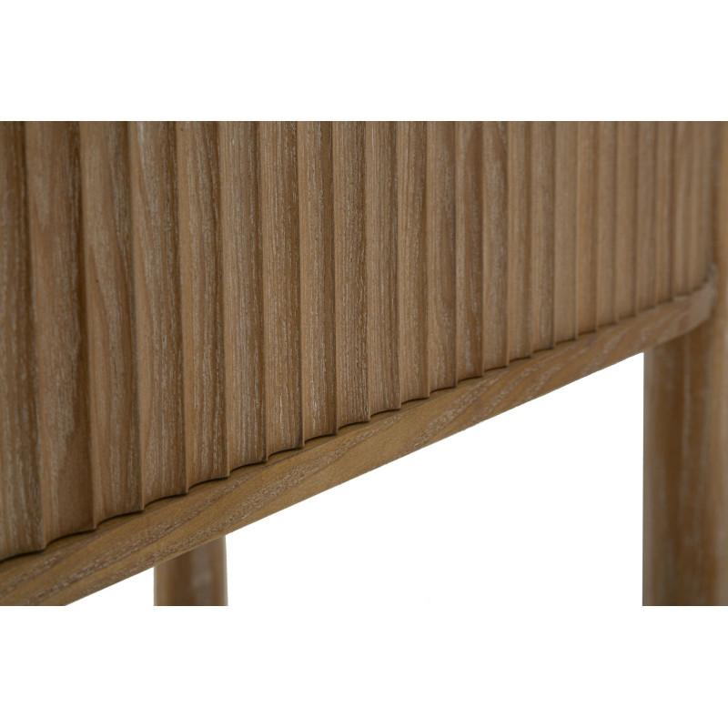 Consola Göteborg – Madera de abeto, MDF y metal marrón 110x40x80 cm