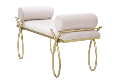 Banc Ruban Rose – Douceur Romantique 112,5 x 49 x 53 cm