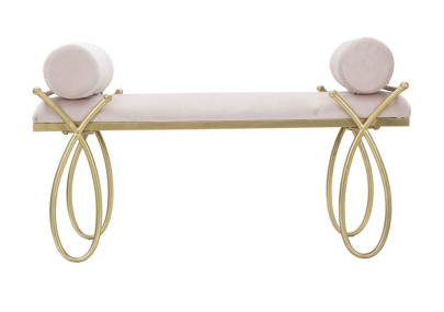 Banc Ruban Rose – Douceur Romantique 112,5 x 49 x 53 cm