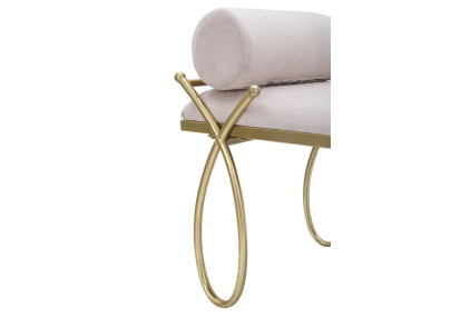 Banc Ruban Rose – Douceur Romantique 112,5 x 49 x 53 cm