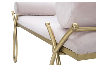 Banc Ruban Rose – Douceur Romantique 112,5 x 49 x 53 cm