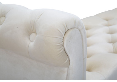 Banc Paris Crème & Or – Raffinement Doré 120 x 40 x 60 cm