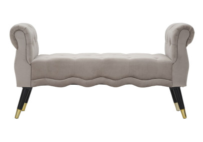 Banc Paris Gris & Or – Chic Parisien 120 x 40 x 60 cm