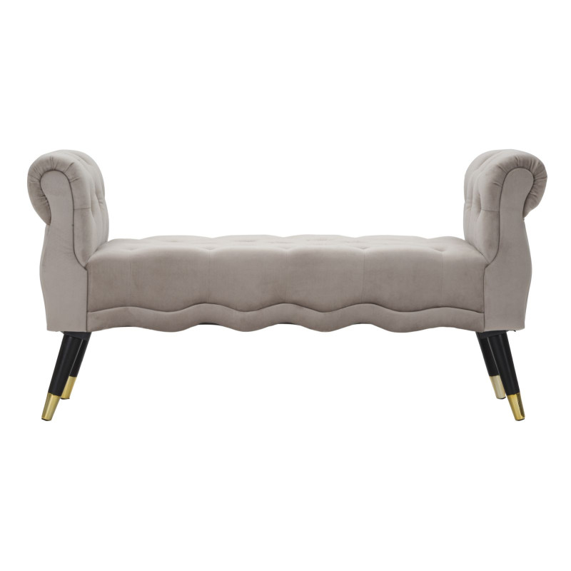Banc Paris Gris & Or – Chic Parisien 120 x 40 x 60 cm