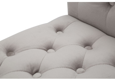 Banc Paris Gris & Or – Chic Parisien 120 x 40 x 60 cm