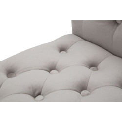 Banc Paris Gris & Or – Chic Parisien 120 x 40 x 60 cm