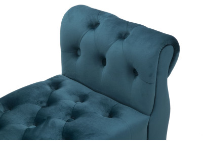 Banc Paris Bleu Sarcelle & Or – Brillance Contemporaine 120 x 40 x 60 cm