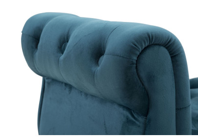 Banc Paris Bleu Sarcelle & Or – Brillance Contemporaine 120 x 40 x 60 cm