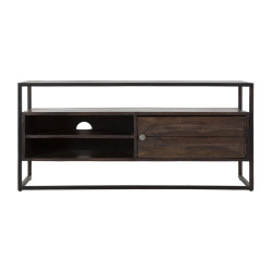 Meuble TV Burn en Acacia – Sobriété Naturelle 120 x 40 x 55 cm