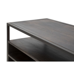 Meuble TV Burn en Acacia – Sobriété Naturelle 120 x 40 x 55 cm