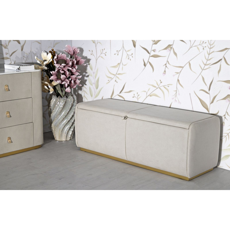 Banc Coffre Beauty – Charme Raffiné 130 x 45 x 45 cm
