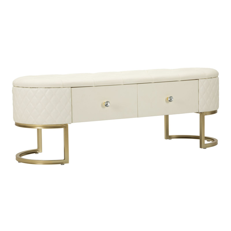 Banc Sharon avec Tiroirs – Organisation Élégante 120 x 40 x 43 cm
