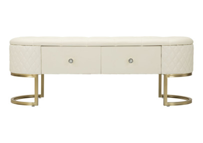 Banc Sharon avec Tiroirs – Organisation Élégante 120 x 40 x 43 cm
