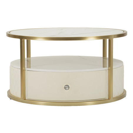 Table Basse Sharon – Élégance Circulaire Ø75 x 40 cm