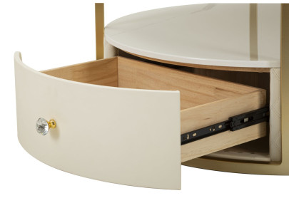 Table Basse Sharon – Élégance Circulaire Ø75 x 40 cm