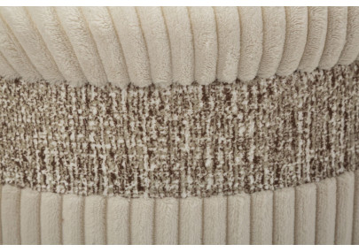 Pouf Coffre Cortina Crème – Élégance en Trio Ø40,5x49,5 - Ø35x42 - Ø31x38 cm