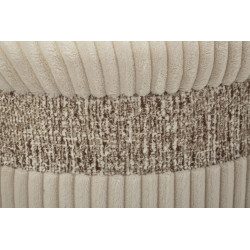 Pouf Coffre Cortina Crème – Élégance en Trio Ø40,5x49,5 - Ø35x42 - Ø31x38 cm