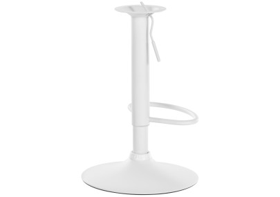 Base metálica de repuesto para taburetes de bar 10 x 10 cm Blanco