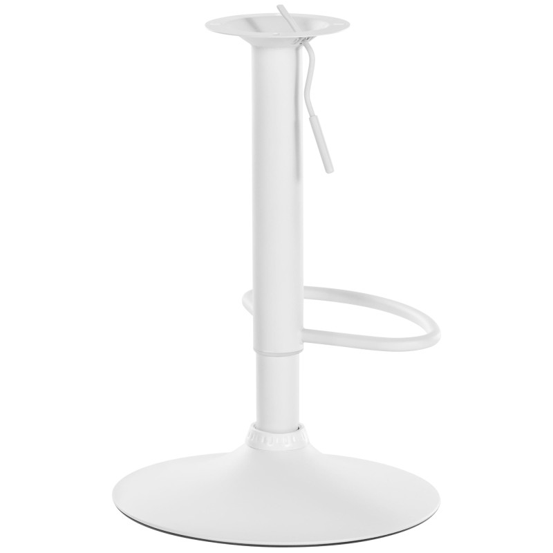 Base metálica de repuesto para taburetes de bar 10 x 10 cm Blanco