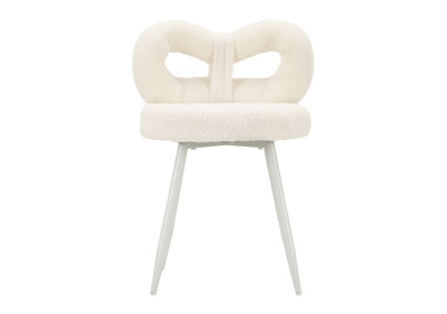 Glam Mini Chaise Ilary Blanche – Raffinement Pur Ø40x67 (assise 46)