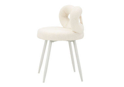 Glam Mini Chaise Ilary Blanche – Raffinement Pur Ø40x67 (assise 46)