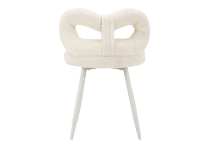 Glam Mini Chaise Ilary Blanche – Raffinement Pur Ø40x67 (assise 46)