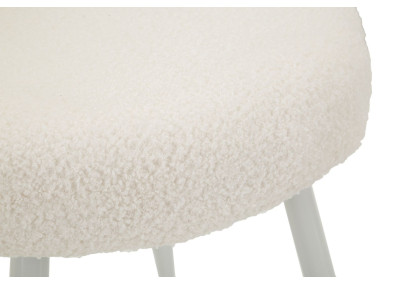 Glam Mini Chaise Ilary Blanche – Raffinement Pur Ø40x67 (assise 46)