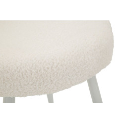 Glam Mini Chaise Ilary Blanche – Raffinement Pur Ø40x67 (assise 46)