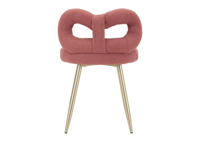 Glam Mini Chaise Ilary Rose – Délicatesse Radieuse Ø40x67 (assise 46)