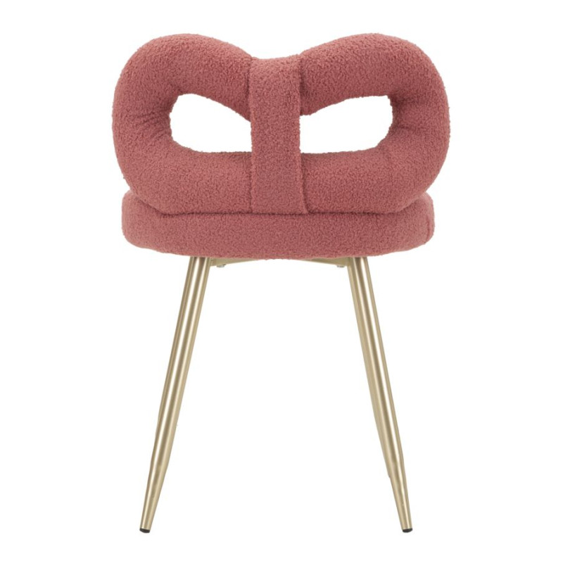 Glam Mini Chaise Ilary Rose – Délicatesse Radieuse Ø40x67 (assise 46)