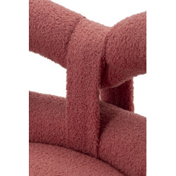 Glam Mini Chaise Ilary Rose – Délicatesse Radieuse Ø40x67 (assise 46)