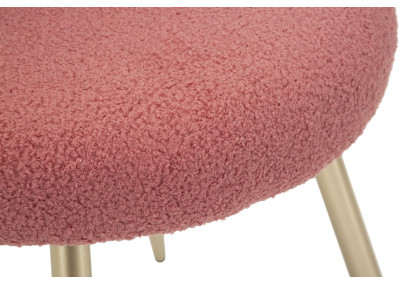 Glam Mini Chaise Ilary Rose – Délicatesse Radieuse Ø40x67 (assise 46)