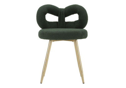Glam Mini Chaise Ilary Verte – Harmonie Élégante Ø40x67 (assise 46)