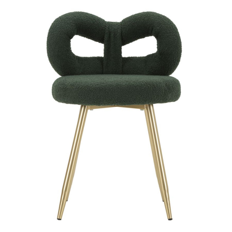 Glam Mini Chaise Ilary Verte – Harmonie Élégante Ø40x67 (assise 46)