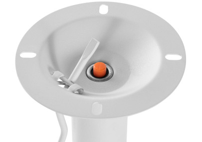 Base metálica de repuesto para taburetes de bar 10 x 10 cm Blanco