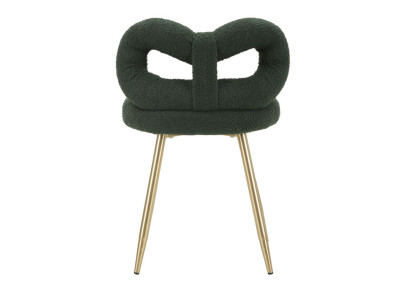 Glam Mini Chaise Ilary Verte – Harmonie Élégante Ø40x67 (assise 46)