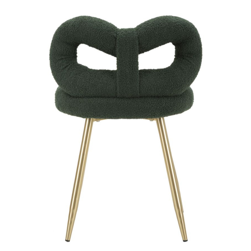 Glam Mini Chaise Ilary Verte – Harmonie Élégante Ø40x67 (assise 46)