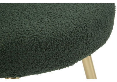 Glam Mini Chaise Ilary Verte – Harmonie Élégante Ø40x67 (assise 46)