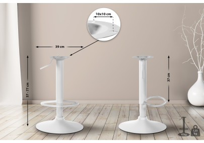 Cadre de rechange pour tabourets de bar 10 x 10 cm blanc